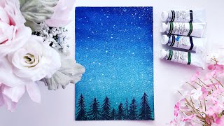 SIMPLE Watercolor Galaxy amp Starry Sky Tutorial  超简单水彩星空教程 акварэльны수채화 물감Aquarell水彩画 [upl. by Danell373]