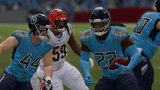 Cincinnati Bengals vs Tennessee Titans  NFL Week 12 Preview  Madden 23 Sim [upl. by Feenah]