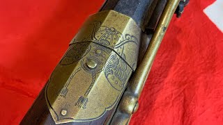 Japanese Tanegashima Matchlock Musket Antique Arquebus SakaiLeaves Ashigaru [upl. by Bomke252]