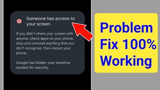 How to Fix Someone has access to your screen message problem  You’re sharing your screen Error Fix [upl. by Atnuahs881]