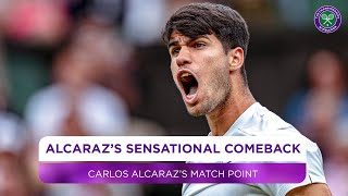 Carlos Alcaraz  Winning moment  Third round  Wimbledon 2024 [upl. by Assenna]