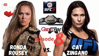 Ronda Rousey vs Cat Zingano 8  UFC 300  Gameplay rondarousey ufc ufcgameplay mma judoka [upl. by Liw]