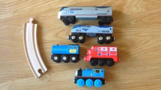 Amtrak Wooden Railway Toy Review [upl. by Latsyrcal]