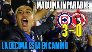 ¡LIDERES Reacciones CRUZ AZUL 30 XOLOS DESDE EL ESTADIO AZUL [upl. by Cr]