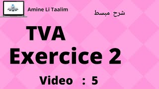 Tva Fiscalité  Exercice 2 [upl. by Annwahsal307]