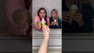 Choose blue ice cream challenge 😂 Why didnt she get gummy dessert 🙄 shorts Best video by Hmelkofm [upl. by Gilbertson]