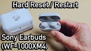 Sony Earbuds How to Hard Reset  Restart WF1000XSM4 [upl. by Amleht541]