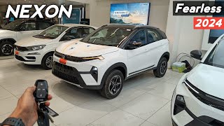 Tata Nexon Fearless 2024 ❣️ Nexon Second Top Model Reallife Review 💪 [upl. by Zaragoza]