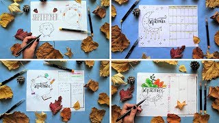 4 ideas for Bullet Journal CALENDAR [upl. by Roper]