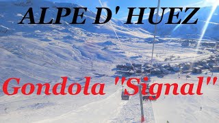 SKIJANJE U FRANCUSKOJ  ALPE DHUEZ  GONDOLA SIGNAL  JANUAR 2024 [upl. by Adelle]