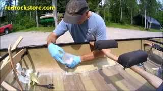 Stressmark Repairpatch on kevlar canoe [upl. by Barnes634]