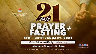 21 Days Prayer amp Fasting Day 01  04 January 2021  Winners Chapel Manchester [upl. by Sneed]