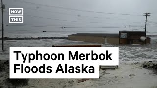 Typhoon Merbok Slams Alaska Causing Major Flooding [upl. by Farrison81]