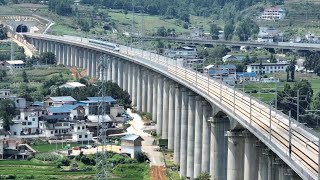 First 350kmph highspeed rail launched in mountainous Guizhou in SW China [upl. by Maible900]