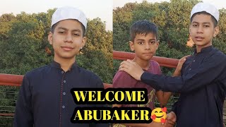 Welcome Abubaker😍  Saad the Vlogger [upl. by Indyc961]