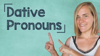 The Dative Case in German  Part 3 Personal Pronouns  A1A2 with Jenny [upl. by Dukie]