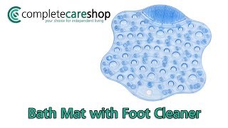 Bath Mat with Foot Cleaner  Clean Your Feet Without Bending [upl. by Nnyleuqcaj574]