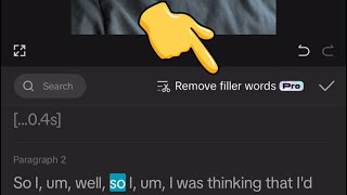 Remove Filler Words and Transcript Based Editing Tool CapCut Pro [upl. by Hilel459]