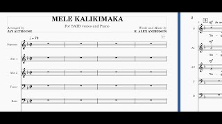 Mele Kalikimaka  All Voices SATB [upl. by Ddat597]