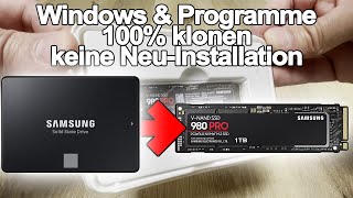 Windows amp Programme 100 klonen  ganz leicht  Samsung Magician [upl. by Anesuza347]