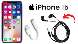 iphone 15 me earphone kaise lagaye  iphone 15 me earphone kaise connect kare [upl. by Ecyal577]