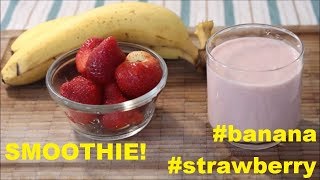 Strawberry Banana Smoothie  ASMR [upl. by Laup]