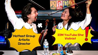 Interview with 22M Views Violinist and Hottest Group Leader 🔴Live YuEun Kim amp Étienne Gara [upl. by Oironoh219]