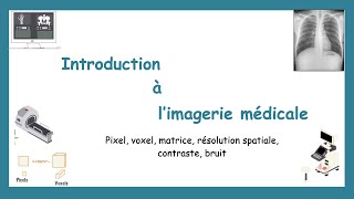 Introduction à Limagerie Médicale Pixel Voxel Résolution Spatiale Bruit Contraste et Coupes [upl. by Enoved]