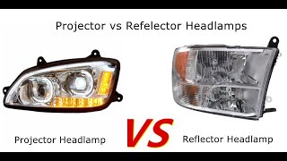 Projector Vs Reflector Headlight Best for LED HID Halogen headlamp [upl. by Iat]