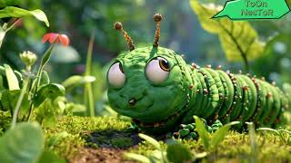 The Curious Little Caterpillar Rhyme for kids [upl. by Ellswerth]