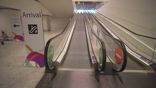 Singapore Changi Airport 9X escalator [upl. by Artemas475]