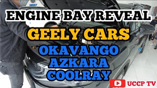 GEELY CARS ENGINE BAY REVEAL  OKAVANGO  COOLRAY  AZKARRA [upl. by Notlih3]