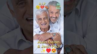 Alain Delon amp JeanPaul Belmondo Together Now In Heaven alaindelon jeanpaulbelmondo antesedepois [upl. by Ellerrehc]