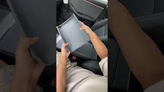 Tesla Model 3 amp Y Armrest Cover🤲 ArmrestCover electriccar tesla accessoirestesla teslastyle [upl. by Lateh]