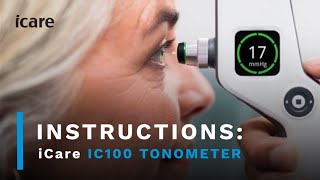 iCare IC100 Tonometer Instruction Video [upl. by Maxima3]