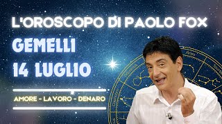 Gemelli ♊️ Loroscopo di Paolo Fox  14 Luglio 2024  Felici e contenti come ragazzini [upl. by Niliac]