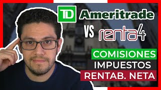 ☝ ¿ SAB vs BROKER   🔥 Renta4 vs TD Ameritrade 🔥  MEGA comparativa comisiones impuestos y más [upl. by Akcired152]