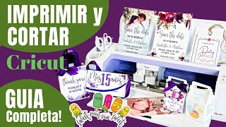 Como Imprimir y Cortar con Cricut GUIA COMPLETA para Principiantes y TODO lo que Necesitas Saber [upl. by Mandi]