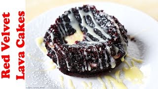 Red Velvet Lava Cakes  VALENTINES DAY RECIPE [upl. by Nanji195]