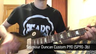 Comparison of P90 pickups GibsonSeymour Duncan Kent Armstrong [upl. by Iolande]