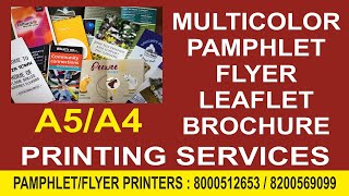 Pamphlet Flyer  Leaflet Printing [upl. by Aillimac389]