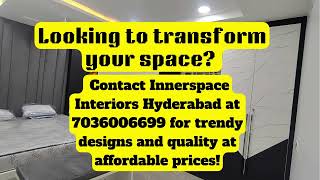 Looking to transform your space Contact Innerspace Interiors for trendy designs and quality [upl. by Anahahs]