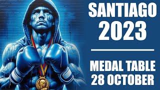 2023 Pan American Games  Medal Table  28 October Day 8 Santiago santiago2023 [upl. by Annaul874]