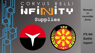 Fast Panda Gaming Infinity N4 Battle Report  Supplies Nomads Invincible Army Tournament practice [upl. by Thorman]