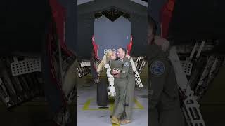 A Major Proposal in front of a B2 Stealth airforce marriageproposal pilot wedding [upl. by Ennaoj]