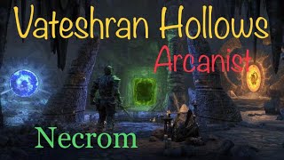 Eso  Arcanist Vateshran Hollows 315k  Necrom [upl. by Enaffit727]