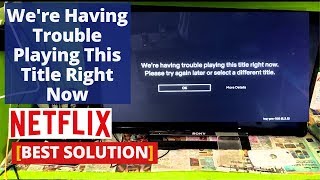 How to Fix Were having trouble playing this title right now Netflix Error tvqpb101 1165 [upl. by Hutchins]