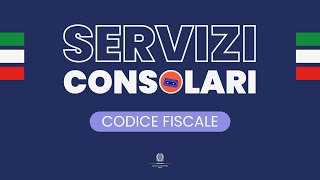 Codice Fiscale  Servizi Consolari [upl. by Ingrim]