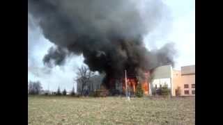 Incendio co magazzino stagionatura ParmigianoReggiano a Noceto Parma [upl. by Anirtap]