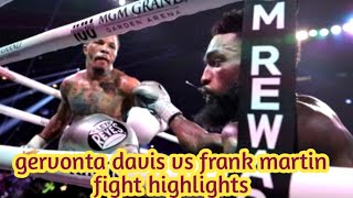 Gervonta davis knockout Frank martin WBA lightweight title  davis vs martin [upl. by Hughes]